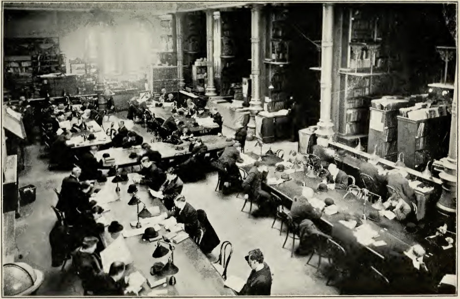 The interior of the Astor Library